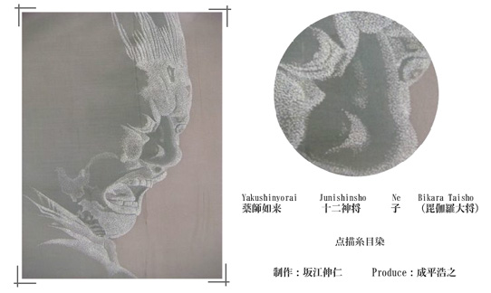 点描糸目染